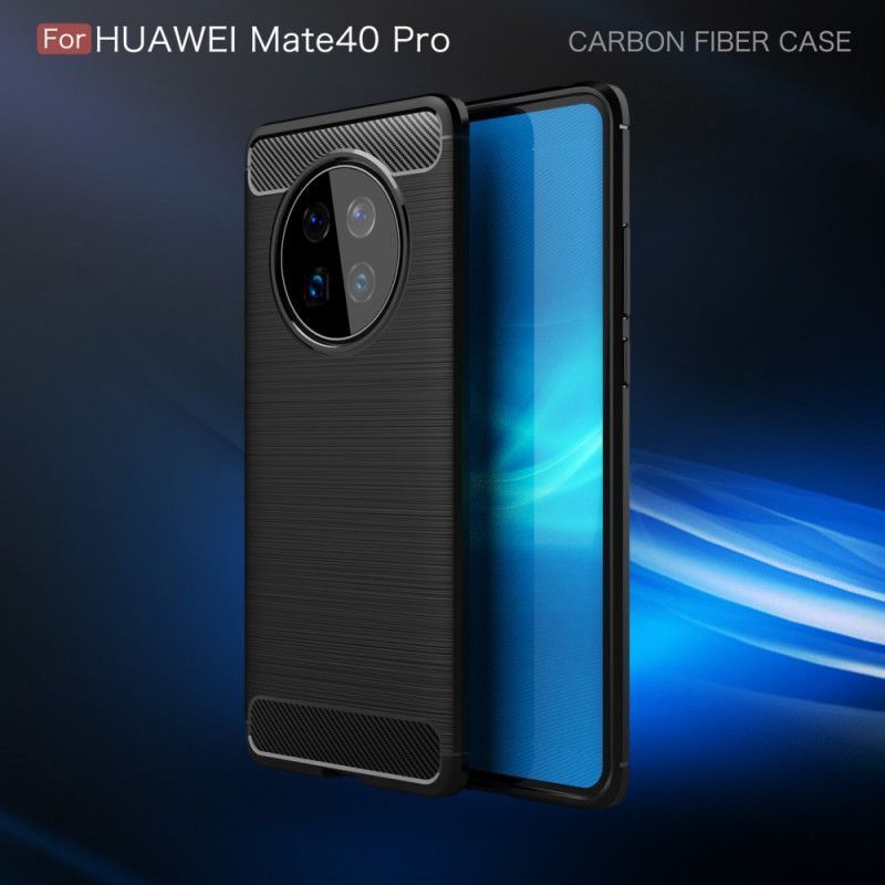 Kryt Huawei Mate 40 Pro Kartáčované Uhlíkové Vlákno