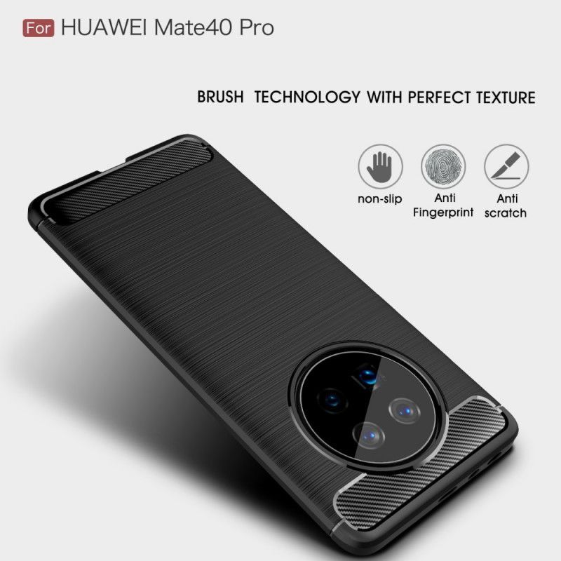 Kryt Huawei Mate 40 Pro Kartáčované Uhlíkové Vlákno