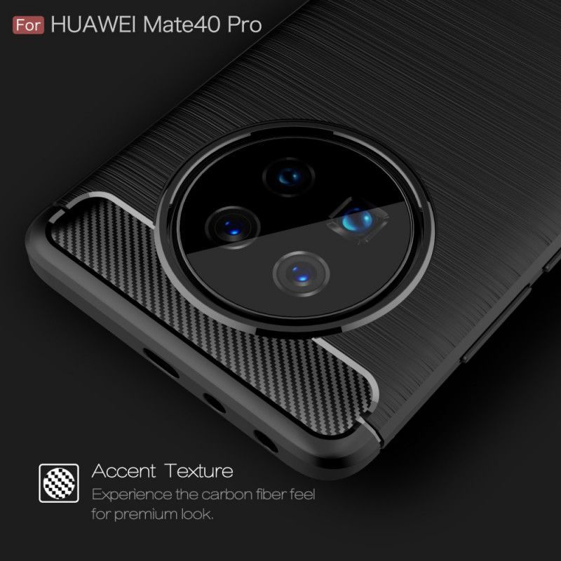 Kryt Huawei Mate 40 Pro Kartáčované Uhlíkové Vlákno