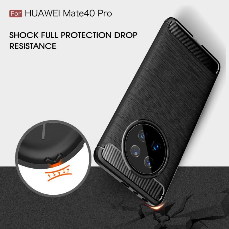 Kryt Huawei Mate 40 Pro Kartáčované Uhlíkové Vlákno