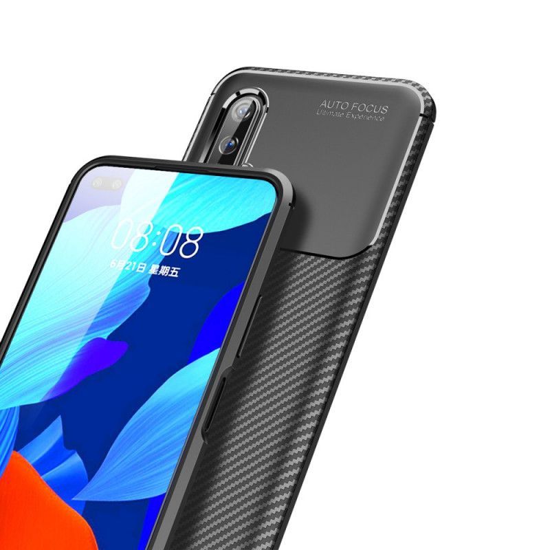 Kryt Huawei Nova 6 Flexibilní Textura Uhlíkových Vláken