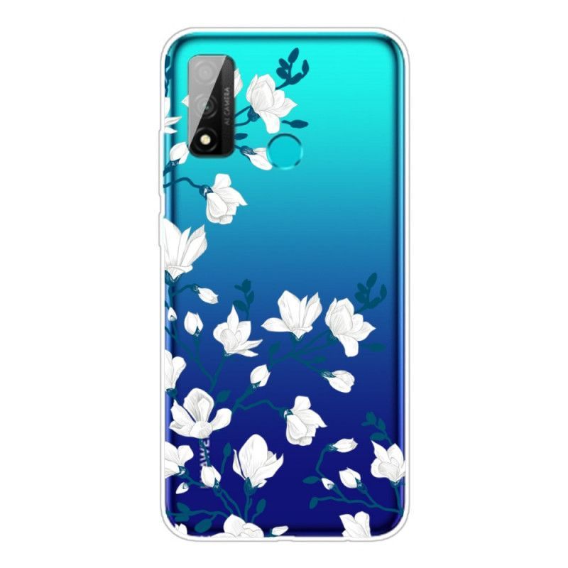 Kryt Huawei P Smart 2020 Bílé Květy