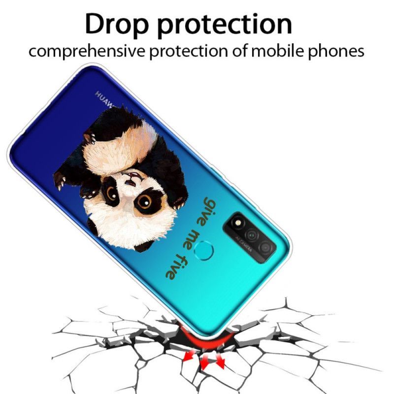 Kryt Huawei P Smart 2020 Průhledná Panda Dej Mi Pět