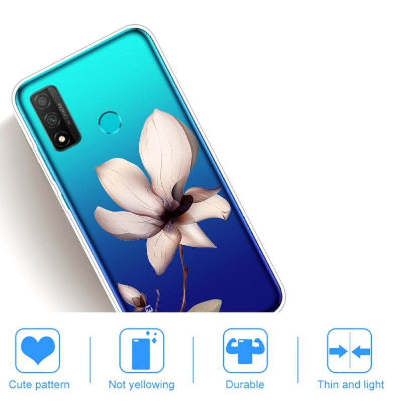 Kryt Huawei P Smart 2020 Tmavě Růžový Květ