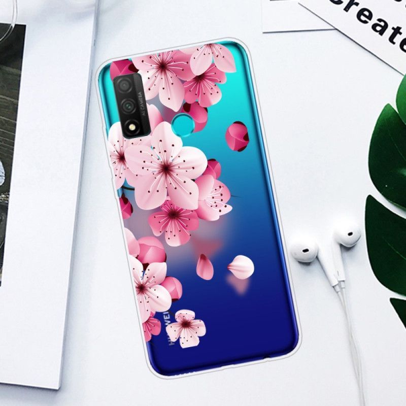 Kryt Huawei P Smart 2020 Velké Růžové Květy