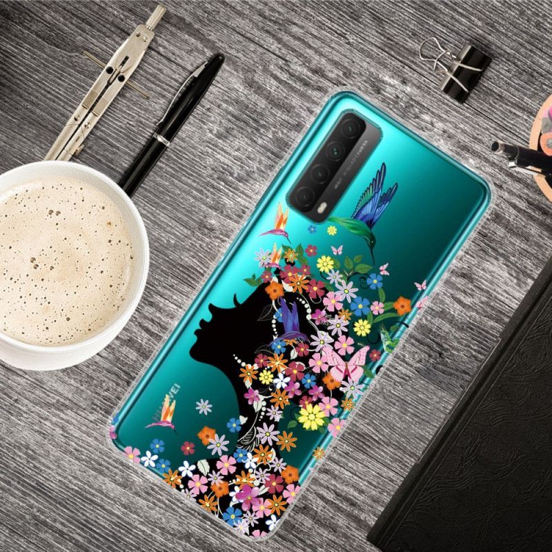 Kryt Huawei P Smart 2021 Průhledná Květinka