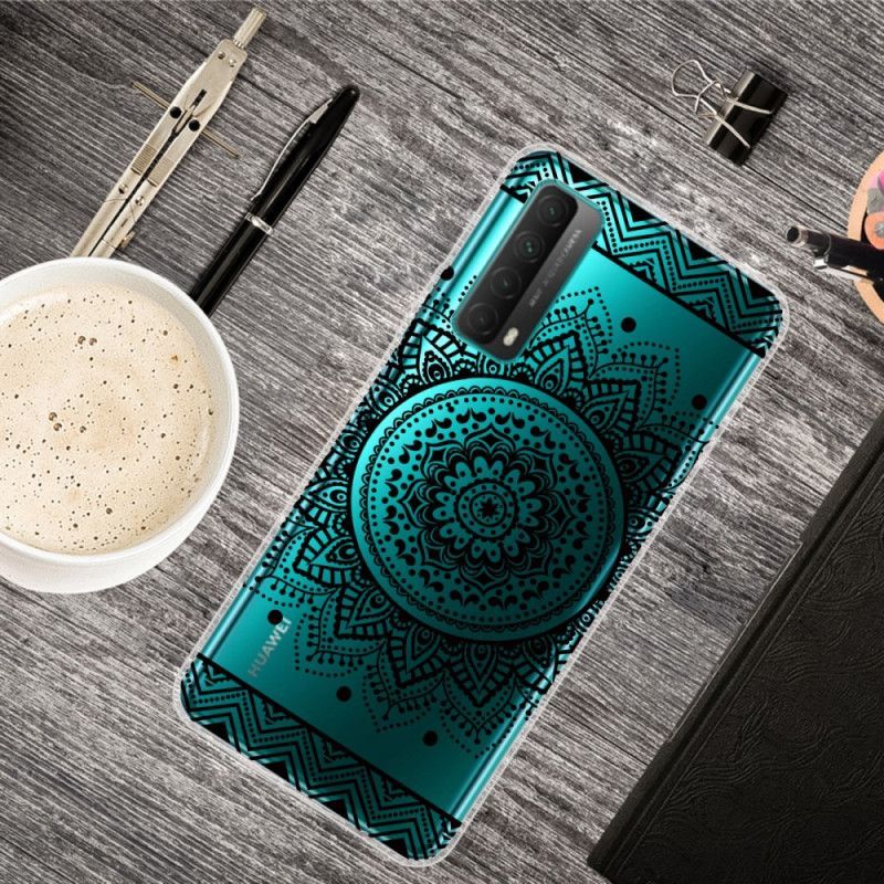 Kryt Huawei P Smart 2021 Průhledná Květinová Mandala