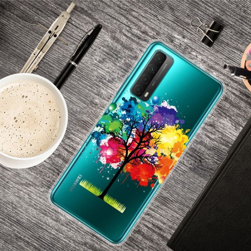 Kryt Huawei P Smart 2021 Průhledný Akvarelový Strom