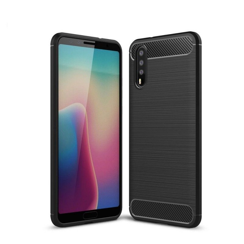 Kryt Huawei P20 Kartáčované Uhlíkové Vlákno