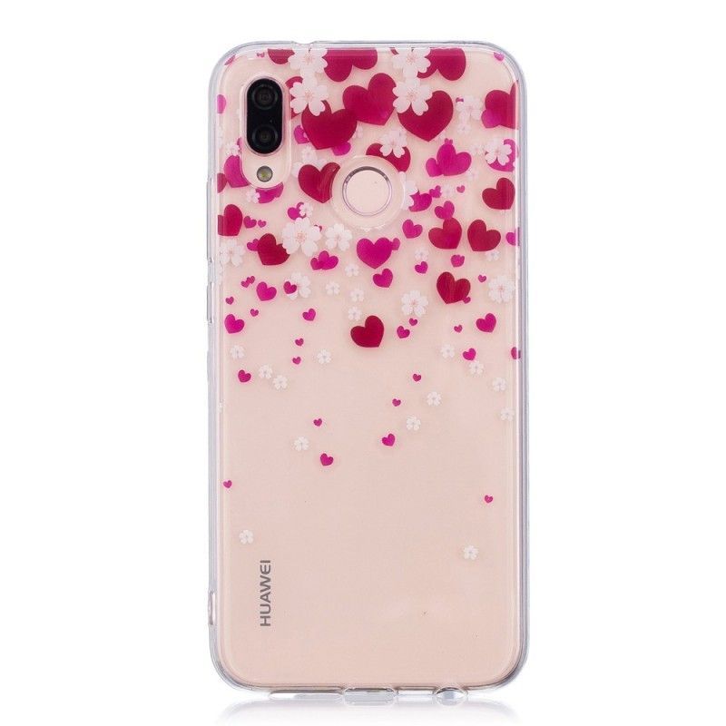 Kryt Huawei P20 Lite Déšť Srdcí