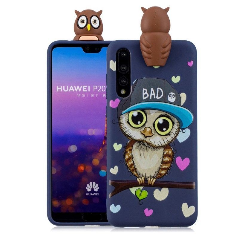 Kryt Huawei P20 Pro 3d Zábava Se Zlou Sovou