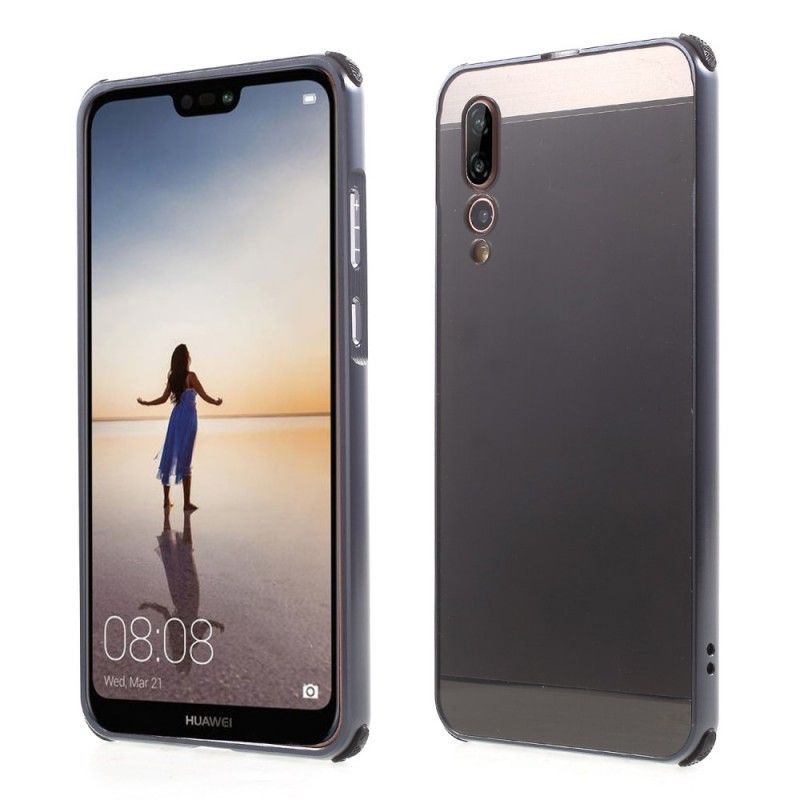 Kryt Huawei P20 Pro Odnímatelný Hliníkový Nárazník A Kartáčovaný Zadní Díl