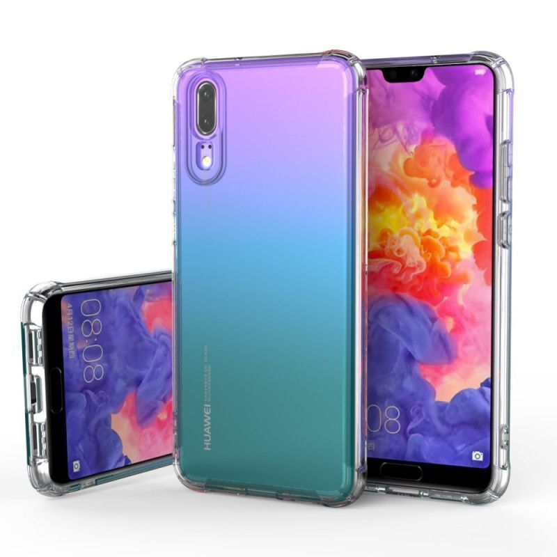 Kryt Huawei P20 Průhledné Závětří Ochranné Polštáře