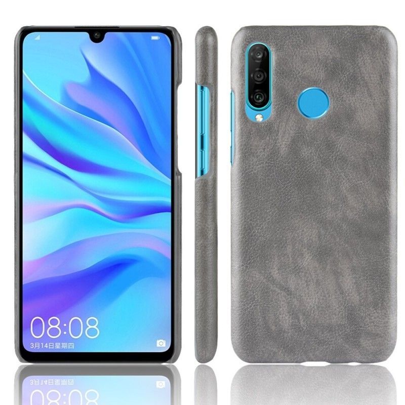 Kryt Huawei P30 Lite Efekt Kůže Litchi