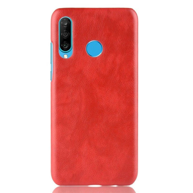 Kryt Huawei P30 Lite Efekt Kůže Litchi