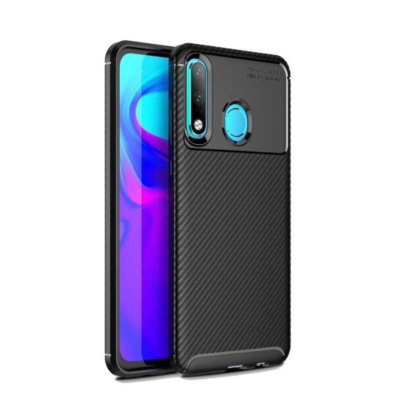 Kryt Huawei P30 Lite Flexibilní Textura Uhlíkových Vláken