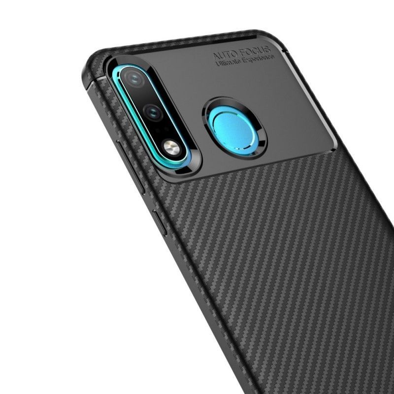 Kryt Huawei P30 Lite Flexibilní Textura Uhlíkových Vláken