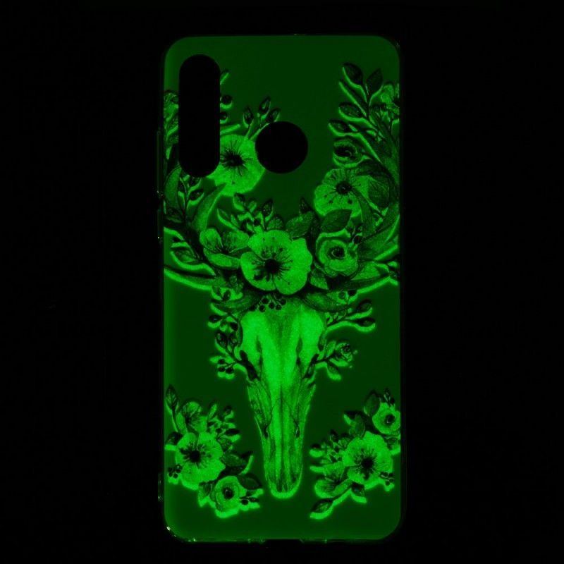 Kryt Huawei P30 Lite Fluorescenční Květ Losů