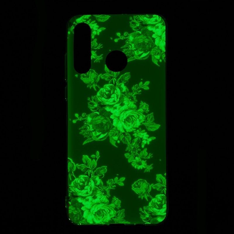 Kryt Huawei P30 Lite Fluorescenční Květiny Svobody