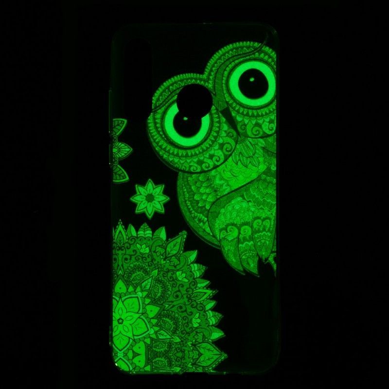 Kryt Huawei P30 Lite Fluorescenční Mandala Sova