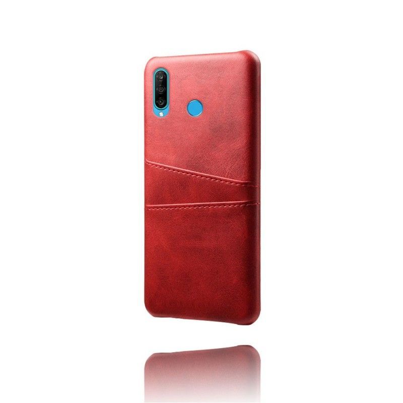 Kryt Huawei P30 Lite Kožený Držák Na Karty