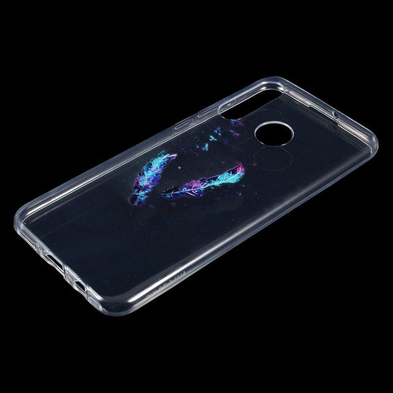 Kryt Huawei P30 Lite Průhledné Peří