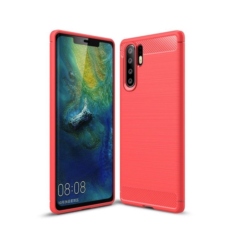 Kryt Huawei P30 Pro Kartáčované Uhlíkové Vlákno