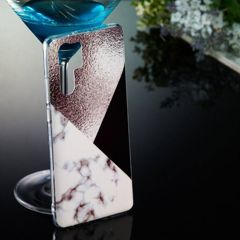 Kryt Huawei P30 Pro Mramorový Efekt Fialové Geometrie