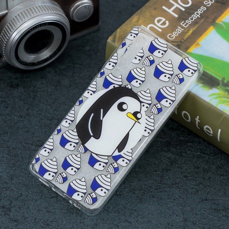 Kryt Huawei P30 Průhlední Tučňáci