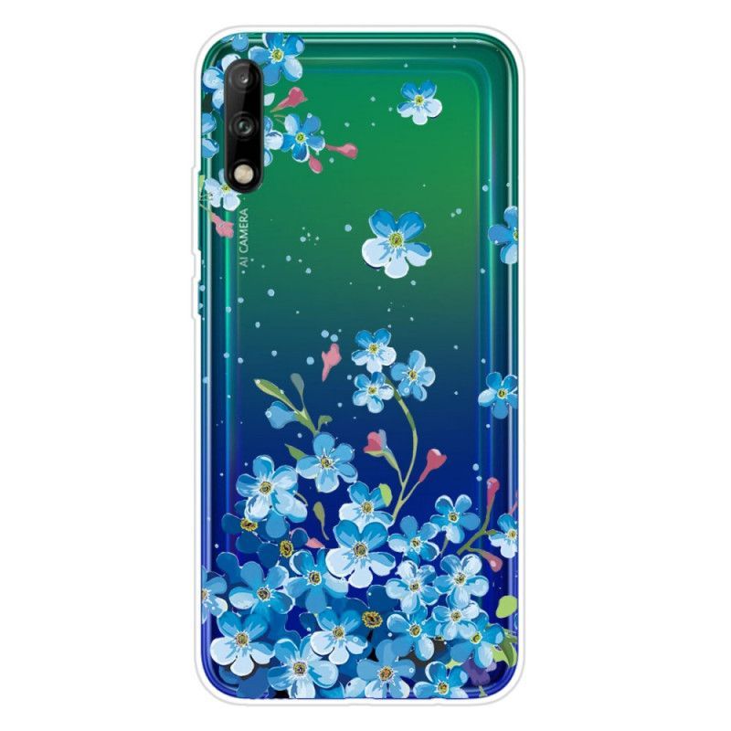 Kryt Huawei P40 Lite E / Y7p Kytice Modrých Květů