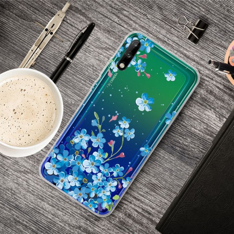 Kryt Huawei P40 Lite E / Y7p Kytice Modrých Květů