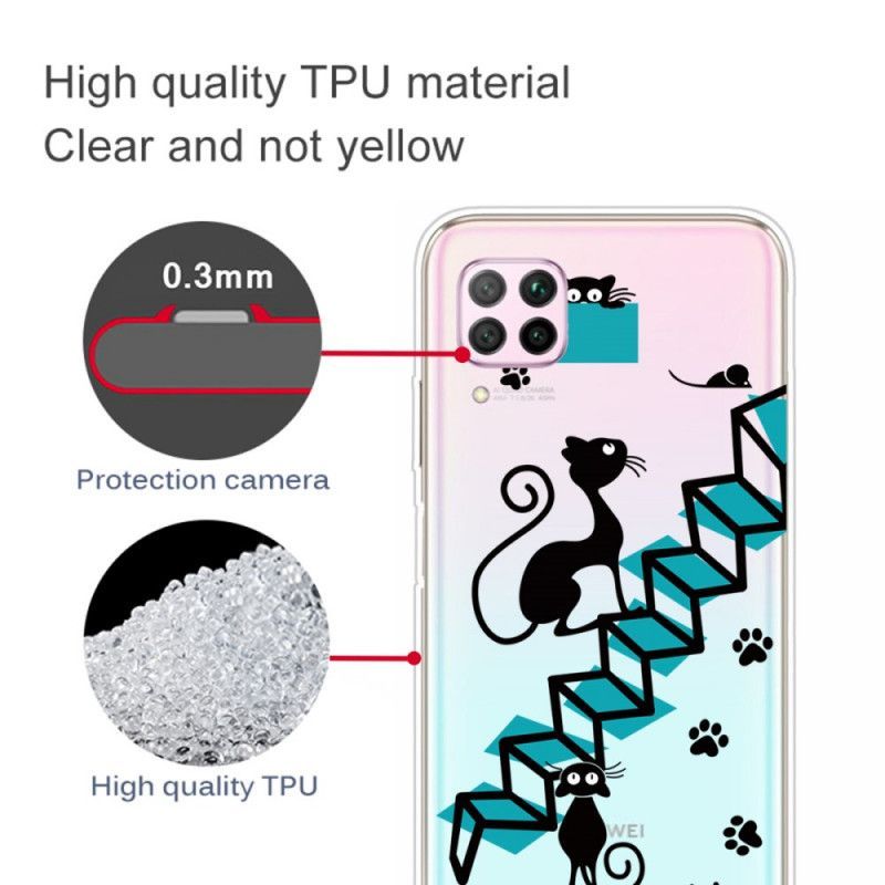 Kryt Huawei P40 Lite Vtipné Kočky