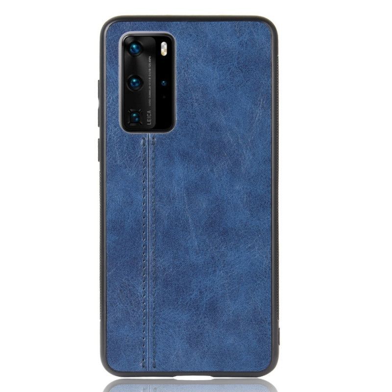 Kryt Huawei P40 Pro Efekt Kůže Ve Švu