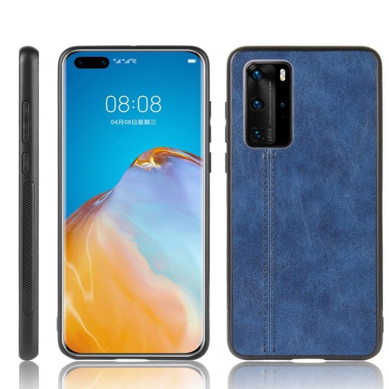 Kryt Huawei P40 Pro Efekt Kůže Ve Švu