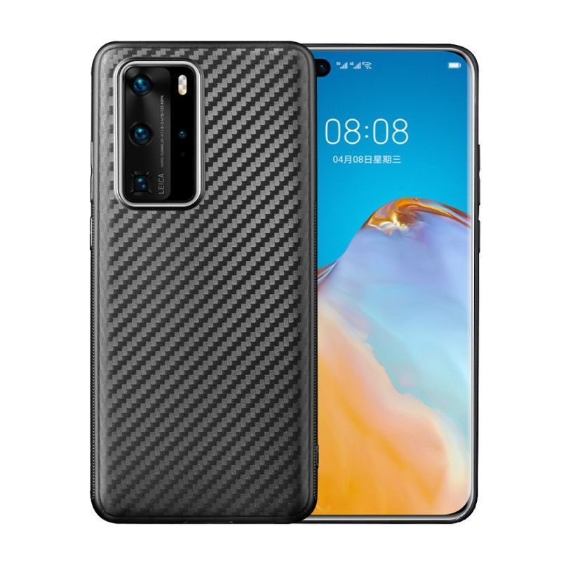 Kryt Huawei P40 Pro Jednoduché Uhlíkové Vlákno