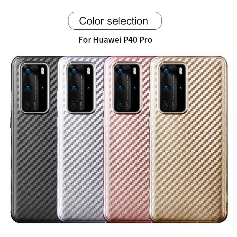 Kryt Huawei P40 Pro Jednoduché Uhlíkové Vlákno