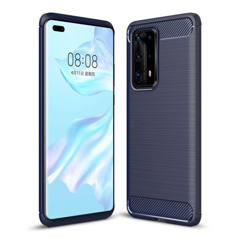 Kryt Huawei P40 Pro Plus Kartáčované Uhlíkové Vlákno