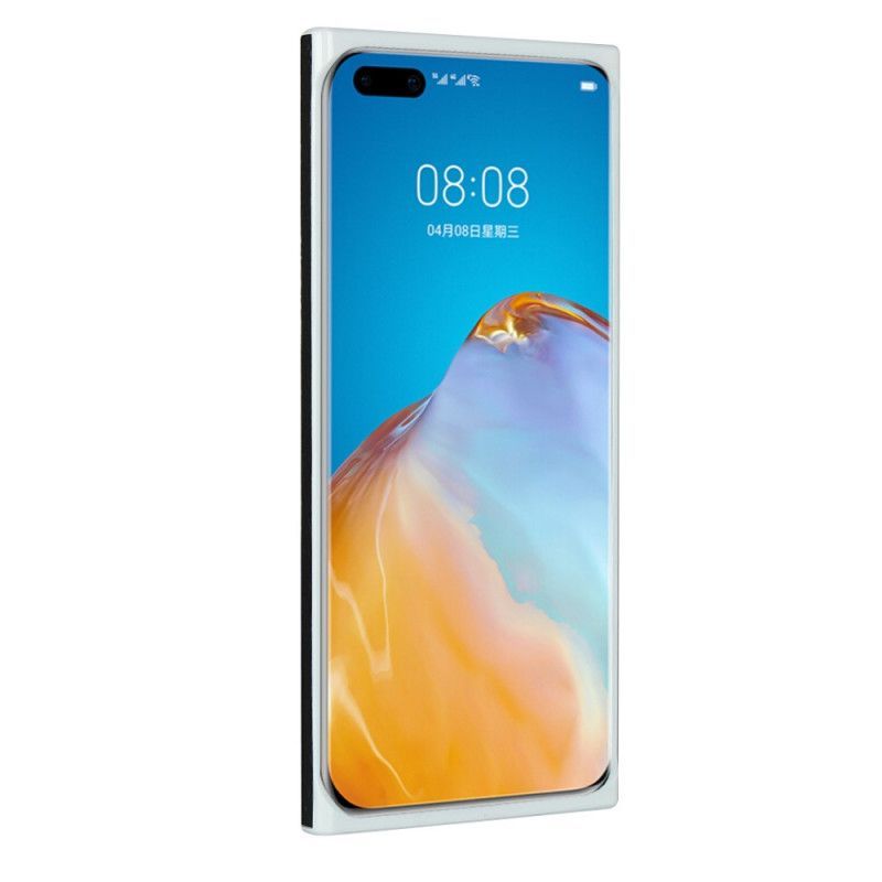 Kryt Huawei P40 Pro Plus Pravá Liči Kůže S Páskem