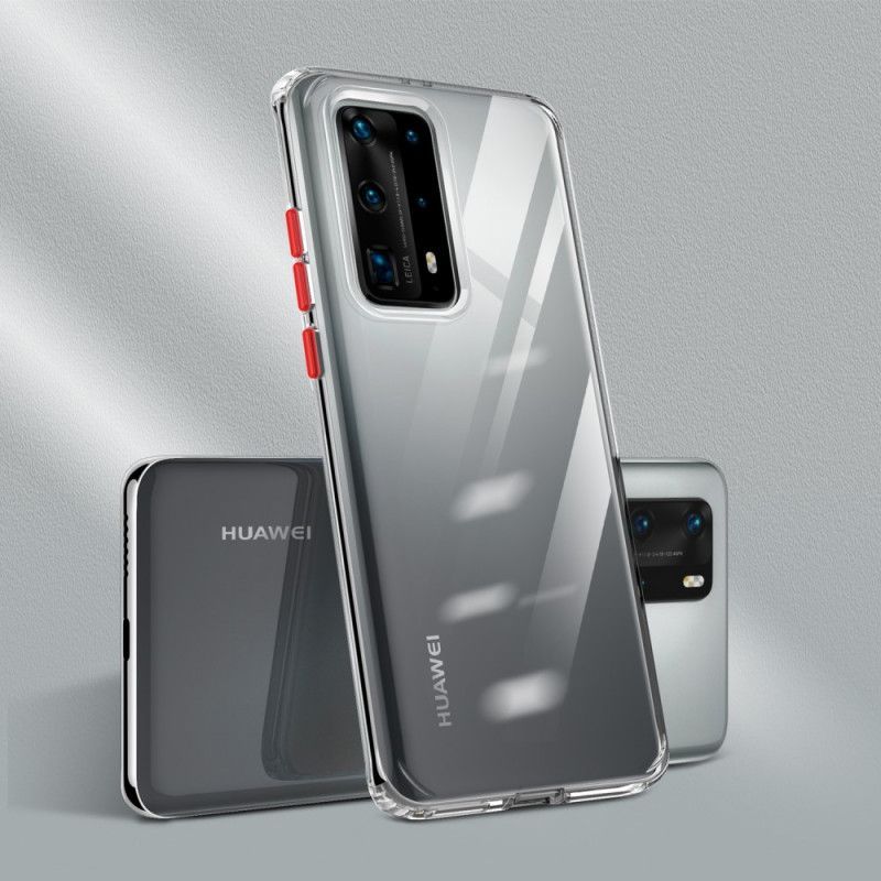 Kryt Huawei P40 Pro Plus Průhledná Barevná Tlačítka