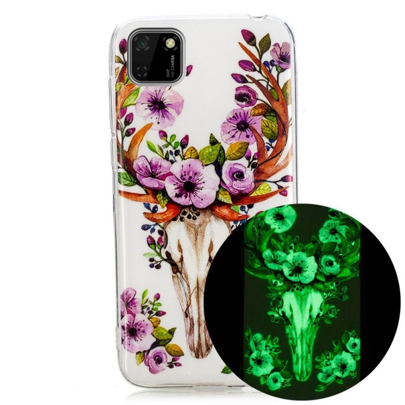 Kryt Huawei Y5p Fluorescenční Květinový Los