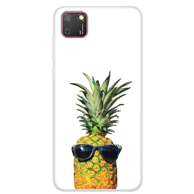 Kryt Huawei Y5p Průhledný Ananas Se Skleničkami