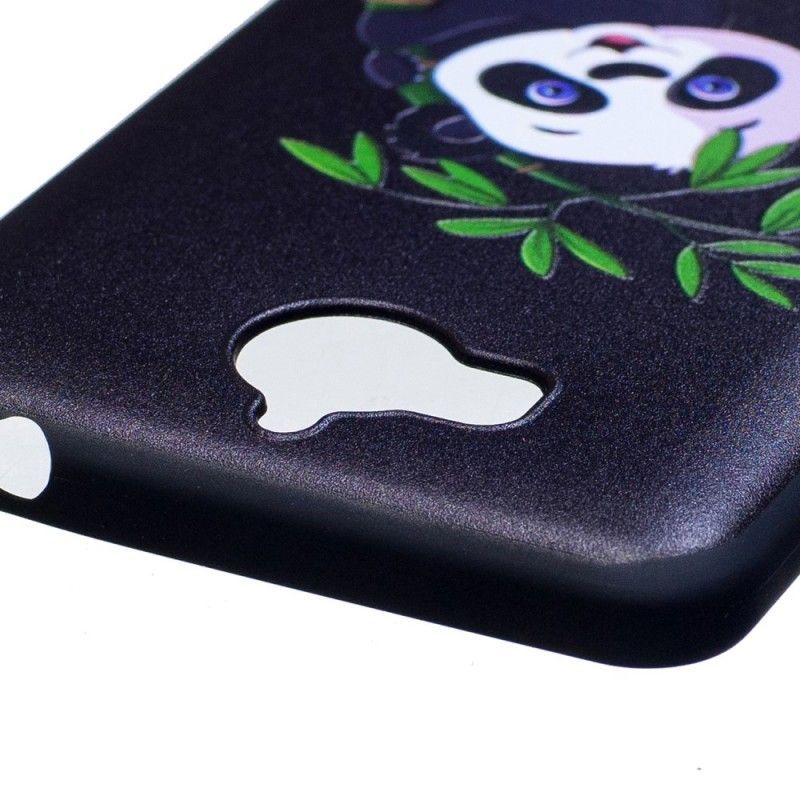 Kryt Huawei Y6 2017 Vyražená Panda Na Bambusu