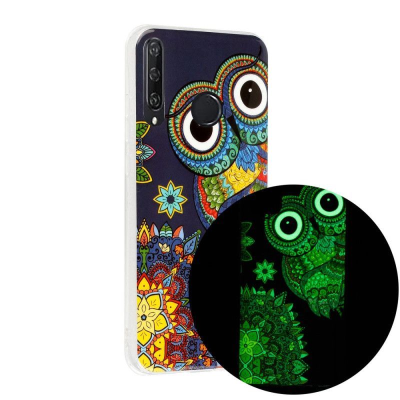 Kryt Huawei Y6p Fluorescenční Mandala Sova