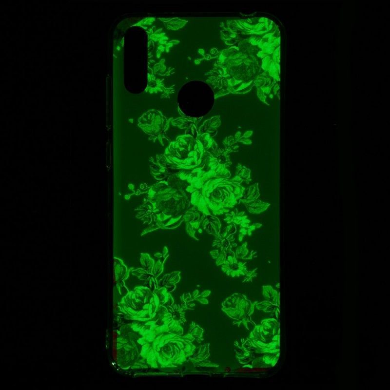 Kryt Huawei Y7 2019 Fluorescenční Květiny Svobody