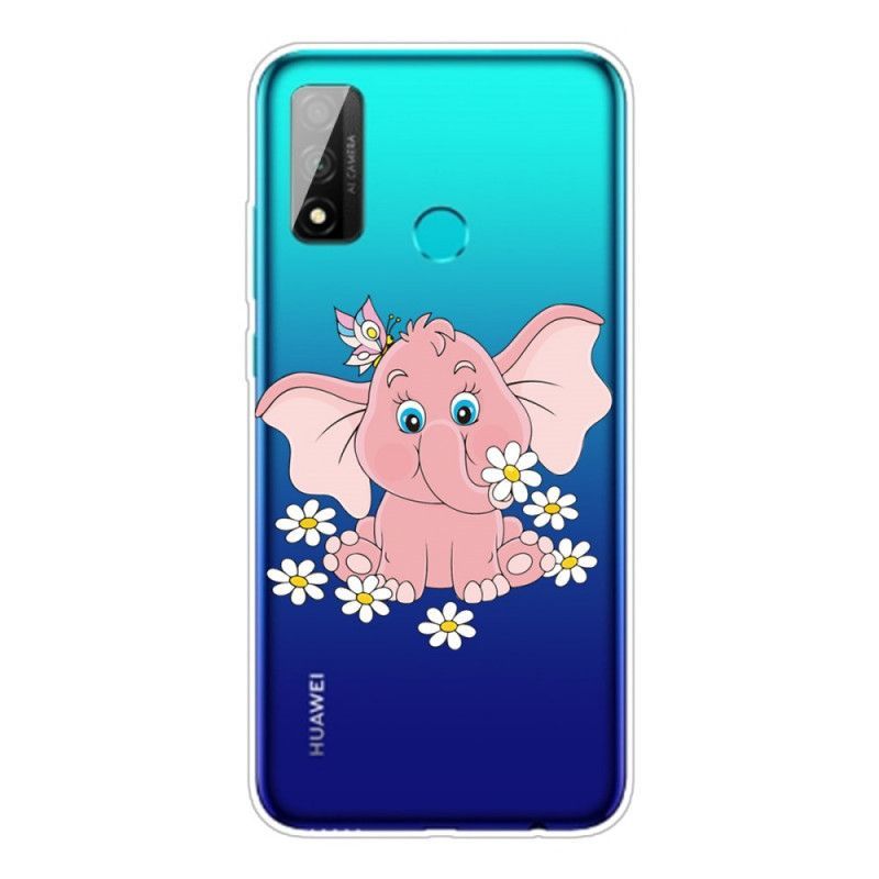 Kryt Na Huawei P Smart 2020 Průhledný Růžový Slon