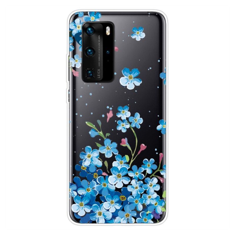 Kryt Na Huawei P40 Pro Kytice Modrých Květů