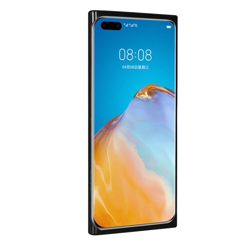 Kryt Na Huawei P40 Pro Pravá Liči Kůže S Páskem