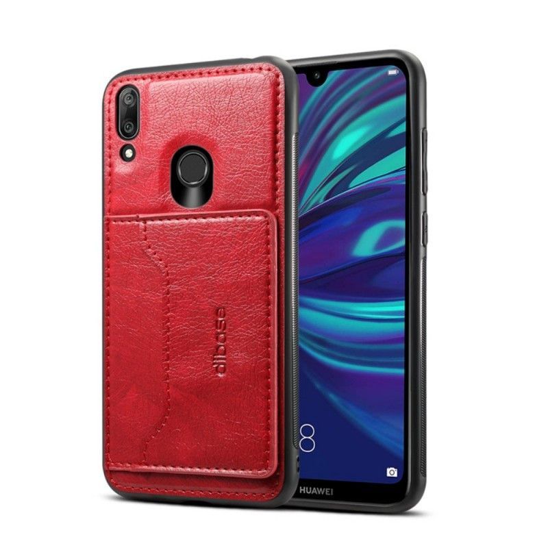 Kryt Na Huawei Y7 2019 Držák Na Karty Z Umělé Kůže