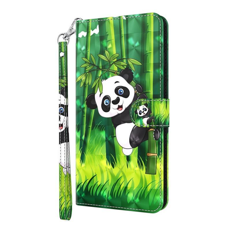 Peněženková Pouzdra Na Huawei P Smart 2021 Panda A Bambus