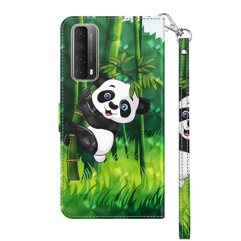 Peněženková Pouzdra Na Huawei P Smart 2021 Panda A Bambus